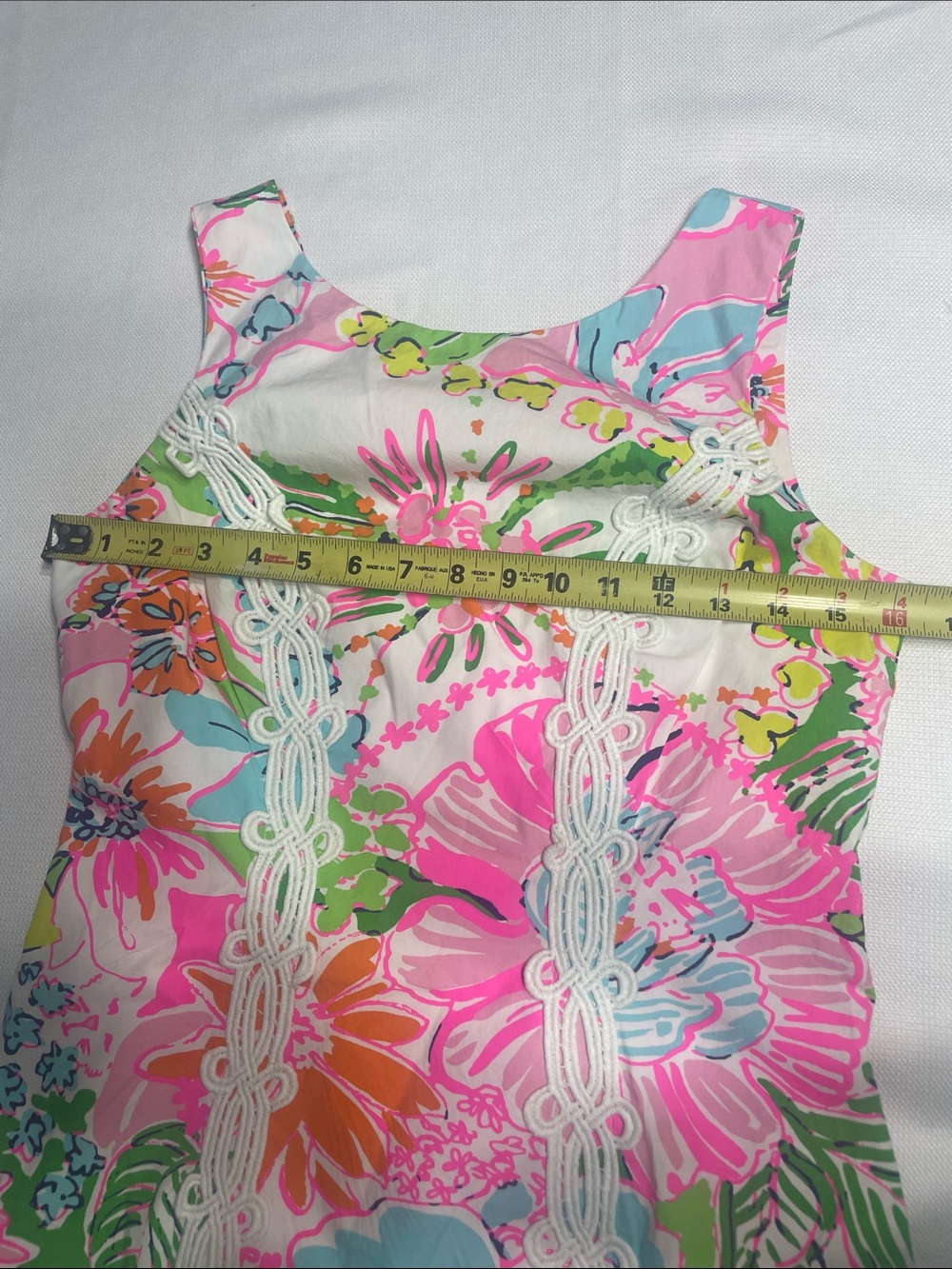Lilly Pulitzer Sleeveless Shift Dress in Pink and Multicolor. Size 4. Pre-owned. - Picture 9 of 12